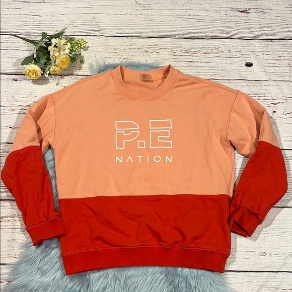 P.E Nation Money Shot Logo Colorblock Sweatshirt - Picture 4 of 9